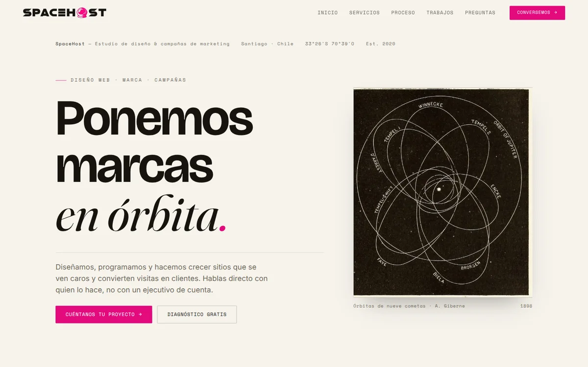 Portada de SpaceHost: Ponemos marcas en órbita