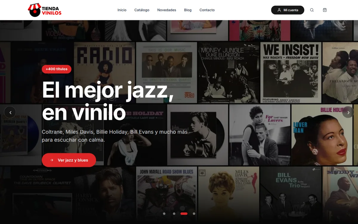 Portada de Tienda Vinilos: el mejor jazz, en vinilo
